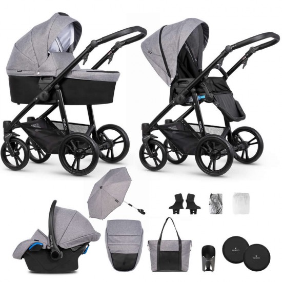 Venicci Soft Venicci Sparkle Pram HOT Baby Venicci Silver Spark