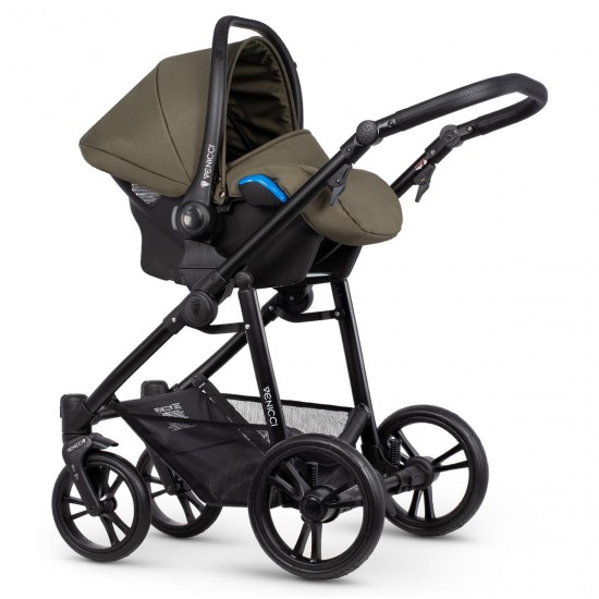 Venicci Genesis 3 in 1 Travel System Bundle + Isofix Base & FREE Parasol, Olive