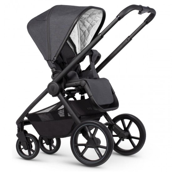 Venicci Tinum Edge 3 in 1 Travel System Bundle, Charcoal