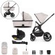 Venicci Tinum Edge 3 in 1 + Base Complete Travel System Bundle, Dust