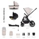 Venicci Tinum Edge 3 in 1 + Base Complete Travel System Bundle, Dust