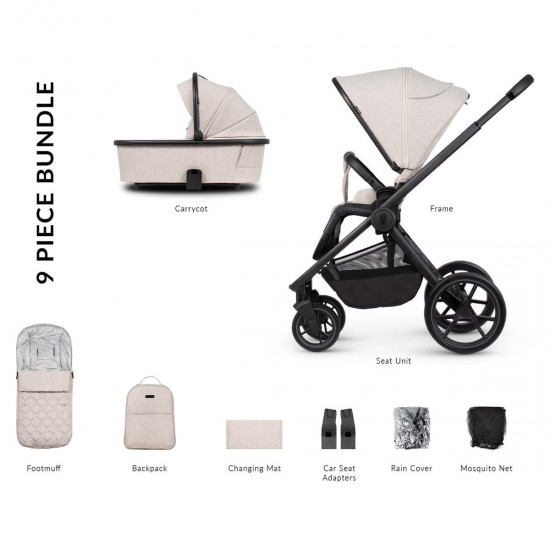 Venicci Tinum Edge 2 in 1 Pram Bundle, Dust