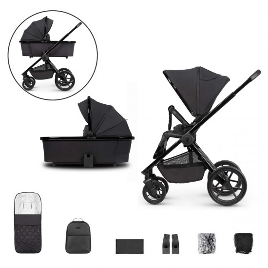 Venicci Tinum Edge 2 in 1 Pram Bundle, SE Raven Venicci Tinum Edge 2 in 1 Pram Bundle, SE Raven