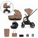 Venicci Claro 3 in 1 with Tiago 360 Car Seat Travel System Bundle, Caramel Venicci Claro 3 in 1 with Tiago 360 Car Seat Travel System Bundle, Caramel