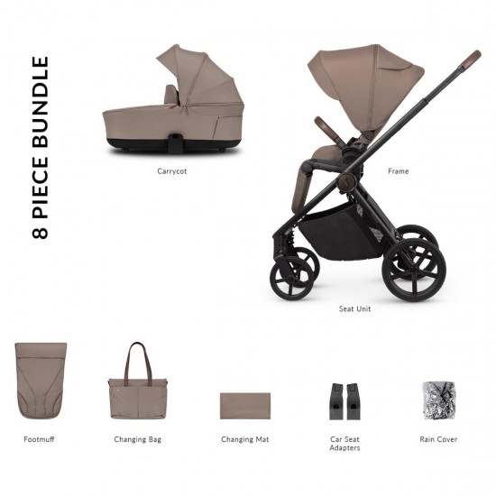 Venicci Claro 2 in 1 Pram Bundle, Almond Venicci Claro 2 in 1 Pram Bundle, Almond