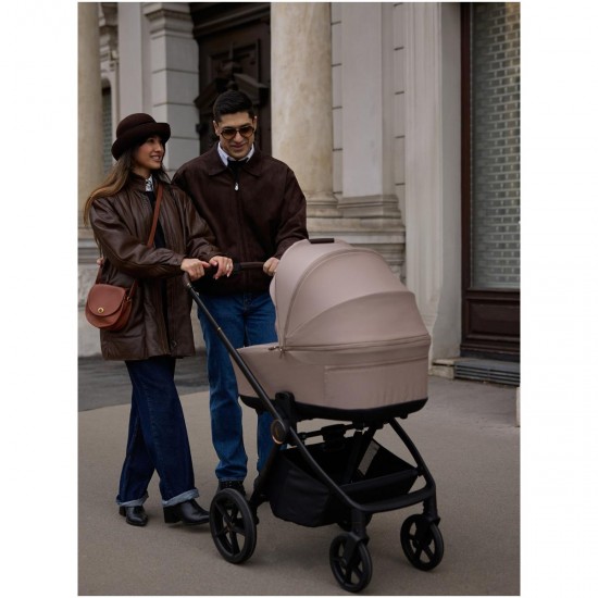 Venicci Claro 3 in 1 with Tiago 360 Car Seat + Base Complete Travel System Bundle, Almond Venicci Claro 3 in 1 with Tiago 360 Car Seat + Base Complete Travel System Bundle, Almond