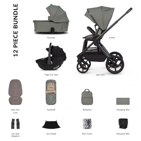 Venicci Upline 3 - 3 in 1 Travel System Bundle, Aloe