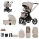 Venicci Upline 3 - 2 in 1 Pram - 11 Piece Bundle, Pebble