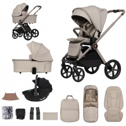 Venicci Upline 3 - 3 in 1 Travel System Bundle, Pebble