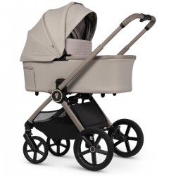 Venicci Upline 3 - 2 in 1 Pram - 11 Piece Bundle, Pebble