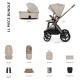 Venicci Upline 3 - 2 in 1 Pram - 11 Piece Bundle, Pebble
