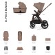 Venicci Upline 3 - 2 in 1 Pram - 11 Piece Bundle, Sand