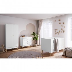Venicci Saluzzo 3 Piece Room Set, Premium White