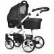 Venicci Soft 3 in 1 Travel System Bundle, White Chassis / Denim Black