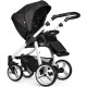 Venicci Soft 3 in 1 Travel System Bundle, White Chassis / Denim Black