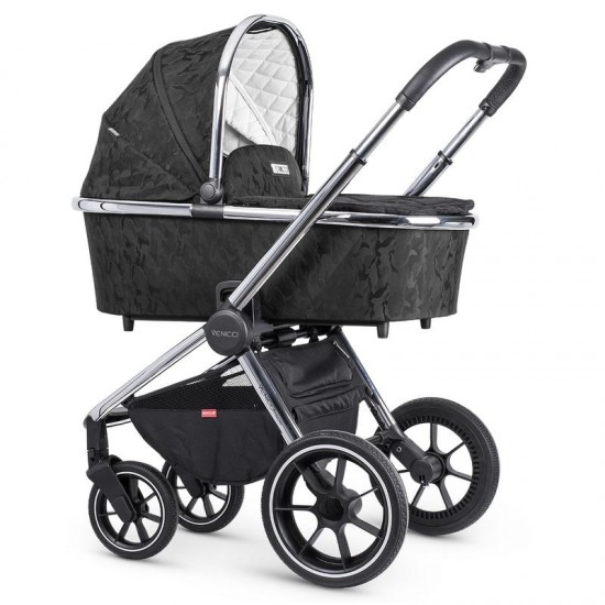 Venicci Tinum 10 Piece 2 in 1 Pram Bundle, Camo Black