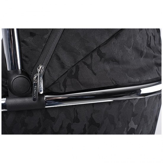 Venicci Tinum 10 Piece 2 in 1 Pram Bundle, Camo Black