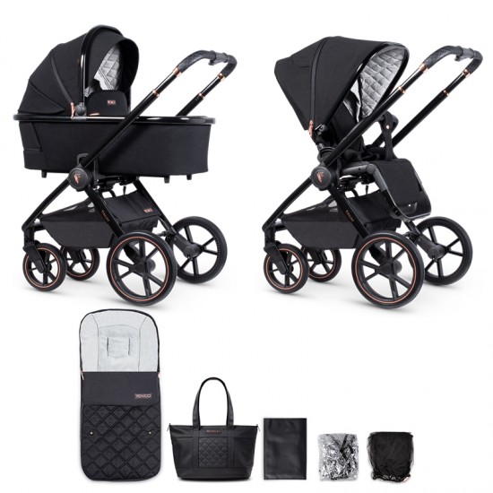 Venicci Tinum SE 2 in 1 Pram Bundle - Special Edition Stylish Black Venicci Tinum SE 2 in 1 Pram Bundle - Special Edition Stylish Black
