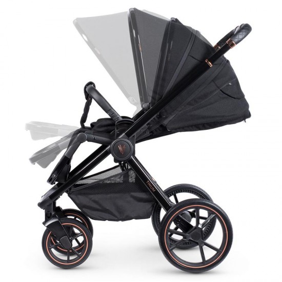 Venicci Tinum SE 2 in 1 Pram Bundle - Special Edition Stylish Black Venicci Tinum SE 2 in 1 Pram Bundle - Special Edition Stylish Black