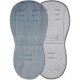 egg Reversible Luxury Fleece Seat Liner, Grey egg Reversible Luxury Fleece Seat Liner, Grey
