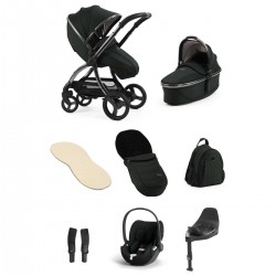 egg 3 Luxury Cloud T i-Size Travel System Bundle, Black Olive