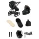 egg 3 Luxury Shell i-Size Travel System Bundle, Black Olive