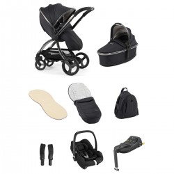 egg 3 Luxury Cabriofix i-Size Travel System Bundle, Carbonite