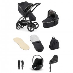 egg 3 Luxury Cloud T i-Size Travel System Bundle, Carbonite