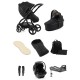 egg 3 Luxury Shell i-Size Travel System Bundle, Houndstooth Black