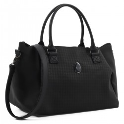 egg 3 Overnight Bag, Houndstooth Black