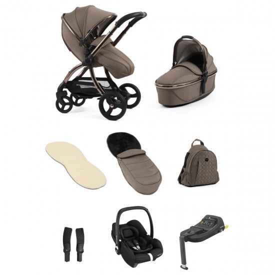 egg 3 Luxury Cabriofix i-Size Travel System Bundle, Mink