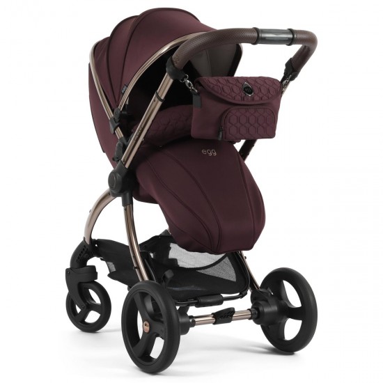 egg 3 Luxury Shell i-Size Travel System Bundle, Mulberry