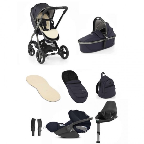 egg 2 Stroller Luxury Cybex Cloud Z + Base Z Travel System Bundle, Cobalt -  E2STCOCHSU/E2CCCO-BD4