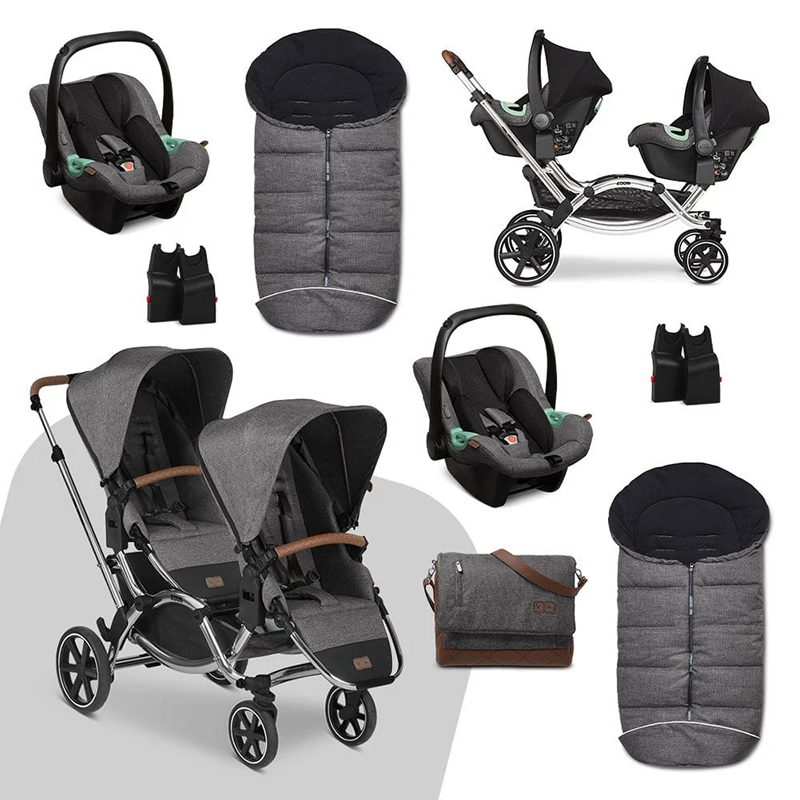 abc zoom double pushchair