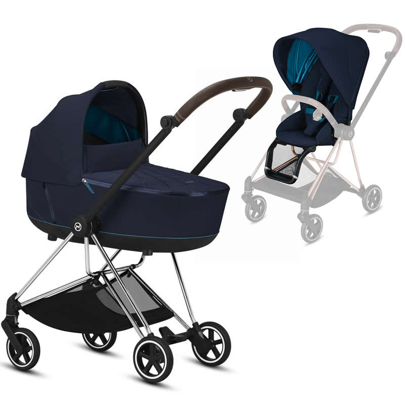 baby blue pushchair
