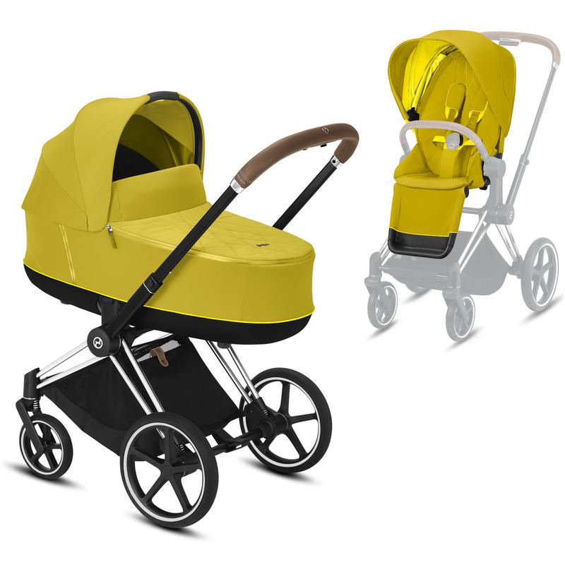 yellow pushchair