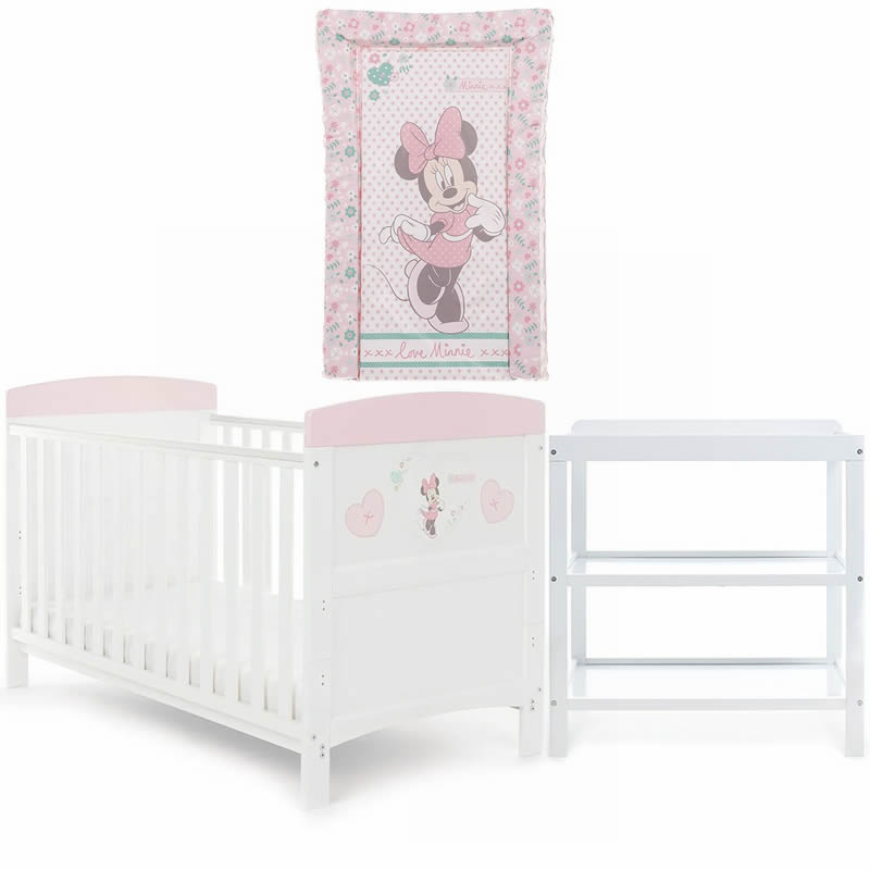 obaby minnie mouse cot bed