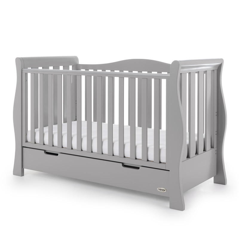 grey cot bed