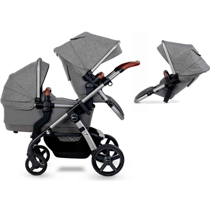 silver cross double pushchair