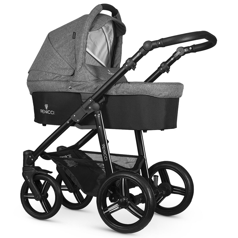 grey newborn pram