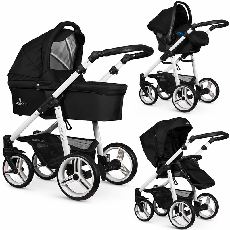venicci travel system black