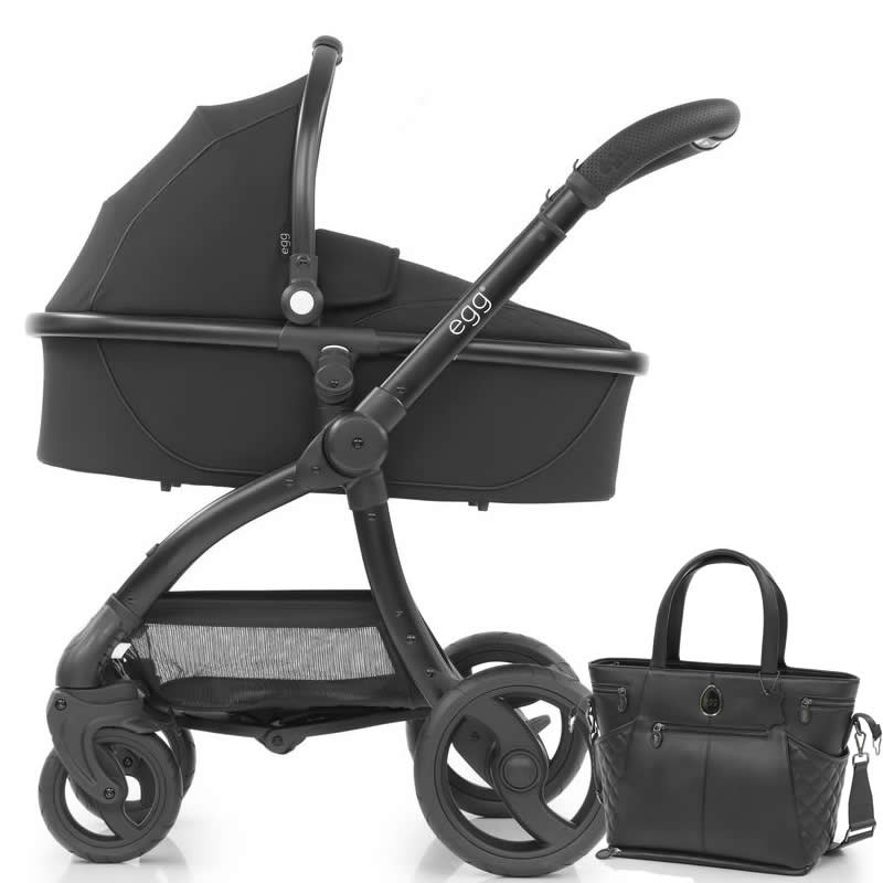 just black egg pram